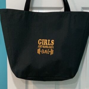 “Girls just wanna have guns” tote